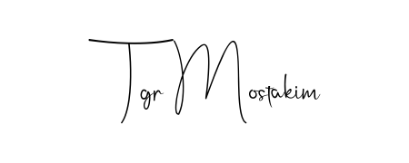 Style your name Tgr Mostakim with confidence using Andilay-7BmLP signature design. Simple, elegant, and ready for immediate document use. Tgr Mostakim signature style 4 images and pictures png