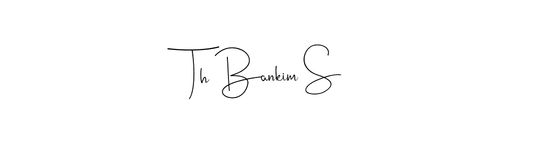 Make a beautiful signature design for name Th Bankim S. Use this online signature maker to create a handwritten signature for free. Th Bankim S signature style 4 images and pictures png