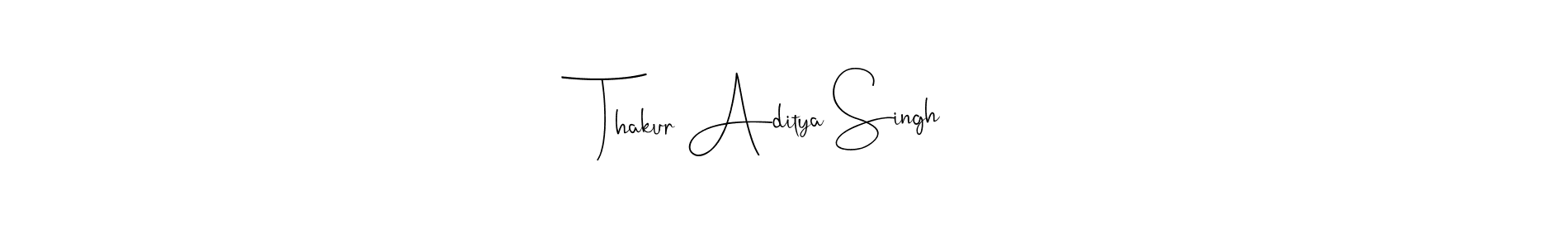 Create a beautiful signature design for name Thakur Aditya Singh. With this signature (Andilay-7BmLP) fonts, you can make a handwritten signature for free. Thakur Aditya Singh signature style 4 images and pictures png