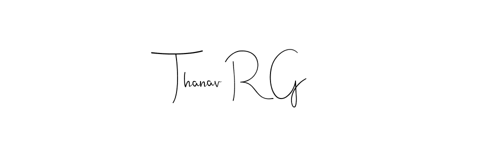 Similarly Andilay-7BmLP is the best handwritten signature design. Signature creator online .You can use it as an online autograph creator for name Thanav R G. Thanav R G signature style 4 images and pictures png