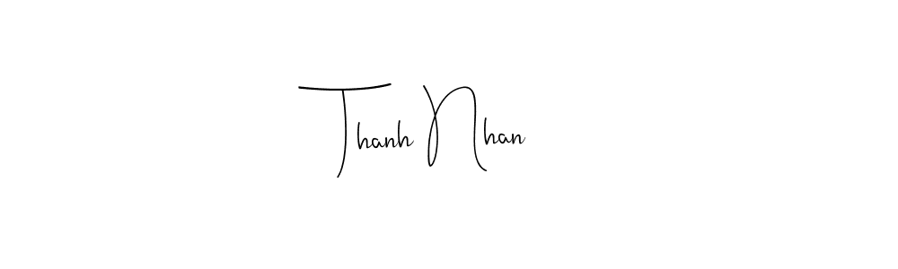 Make a beautiful signature design for name Thanh Nhan. Use this online signature maker to create a handwritten signature for free. Thanh Nhan signature style 4 images and pictures png