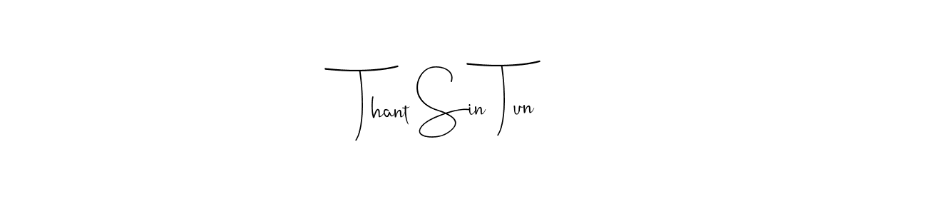 Use a signature maker to create a handwritten signature online. With this signature software, you can design (Andilay-7BmLP) your own signature for name Thant Sin Tun. Thant Sin Tun signature style 4 images and pictures png