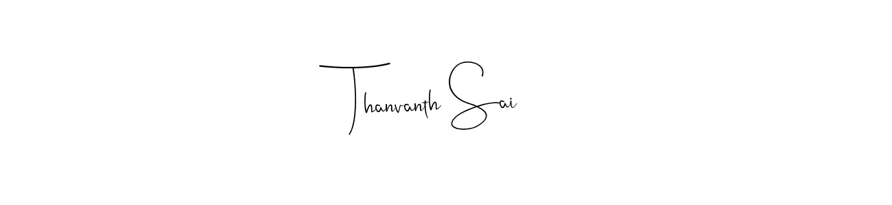 Use a signature maker to create a handwritten signature online. With this signature software, you can design (Andilay-7BmLP) your own signature for name Thanvanth Sai. Thanvanth Sai signature style 4 images and pictures png