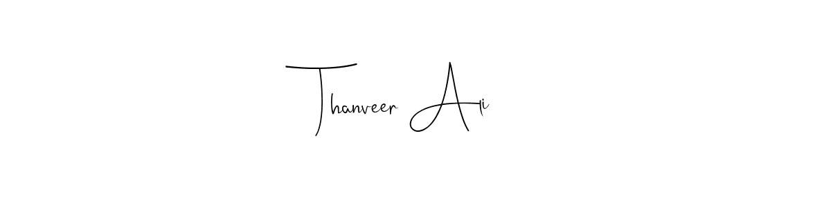 You can use this online signature creator to create a handwritten signature for the name Thanveer Ali. This is the best online autograph maker. Thanveer Ali signature style 4 images and pictures png