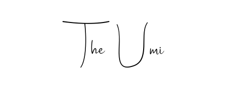 Practice writing The  Umi with the flow of Andilay-7BmLP lettering. A fantastic source of inspiration for developing your personal signature style. The  Umi signature style 4 images and pictures png