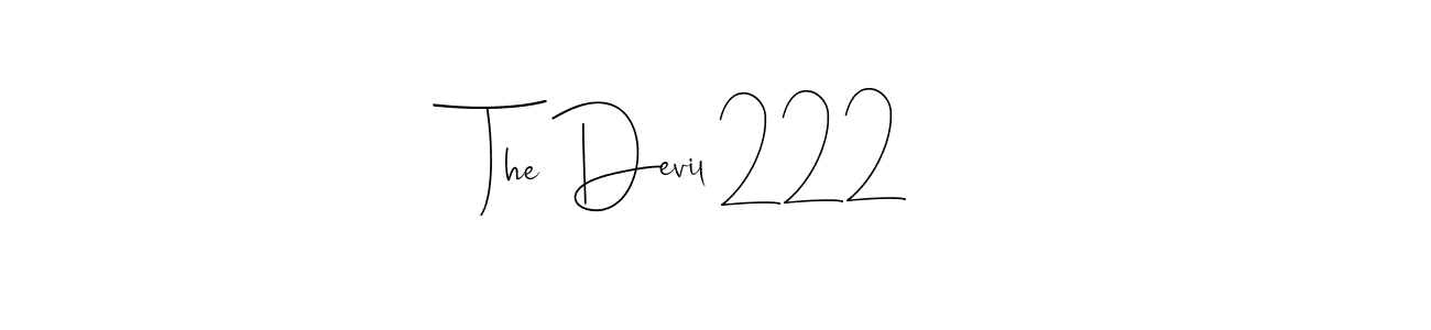 Make a beautiful signature design for name The Devil 222. Use this online signature maker to create a handwritten signature for free. The Devil 222 signature style 4 images and pictures png