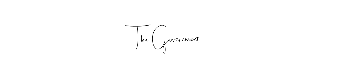 Also You can easily find your signature by using the search form. We will create The Government name handwritten signature images for you free of cost using Andilay-7BmLP sign style. The Government signature style 4 images and pictures png