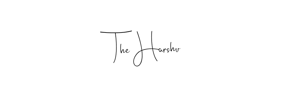 Make a beautiful signature design for name The Harshu. With this signature (Andilay-7BmLP) style, you can create a handwritten signature for free. The Harshu signature style 4 images and pictures png