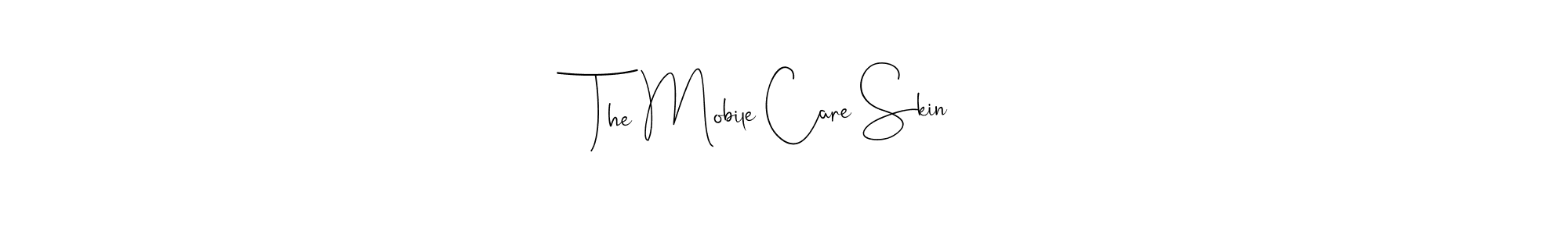 if you are searching for the best signature style for your name The Mobile Care Skin. so please give up your signature search. here we have designed multiple signature styles  using Andilay-7BmLP. The Mobile Care Skin signature style 4 images and pictures png