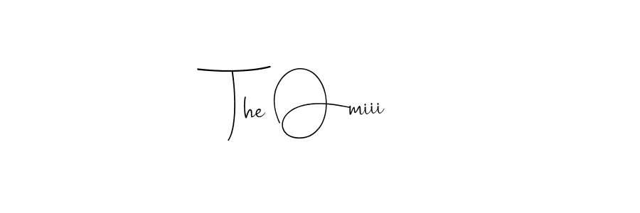 Make a beautiful signature design for name The Omiii. With this signature (Andilay-7BmLP) style, you can create a handwritten signature for free. The Omiii signature style 4 images and pictures png
