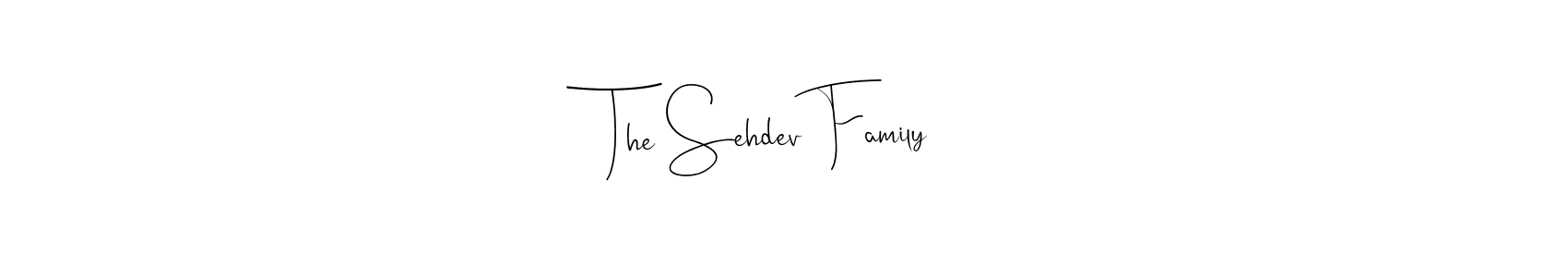 Make a beautiful signature design for name The Sehdev Family. Use this online signature maker to create a handwritten signature for free. The Sehdev Family signature style 4 images and pictures png