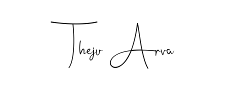 Turn your name Theju Arva into a signature brand with Andilay-7BmLP styling. Download in standard PNG or transparent format anytime. Theju Arva signature style 4 images and pictures png