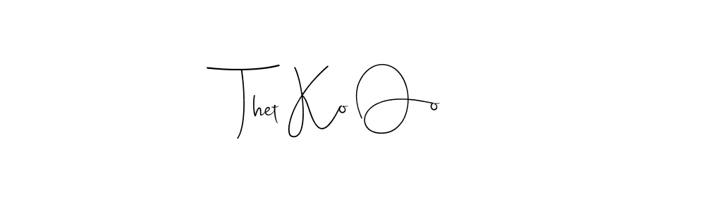 Use a signature maker to create a handwritten signature online. With this signature software, you can design (Andilay-7BmLP) your own signature for name Thet Ko Oo. Thet Ko Oo signature style 4 images and pictures png