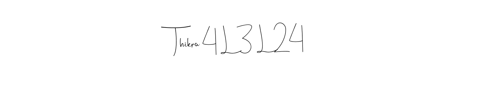 Design your own signature with our free online signature maker. With this signature software, you can create a handwritten (Andilay-7BmLP) signature for name Thikra 4 L 3 L 24. Thikra 4 L 3 L 24 signature style 4 images and pictures png