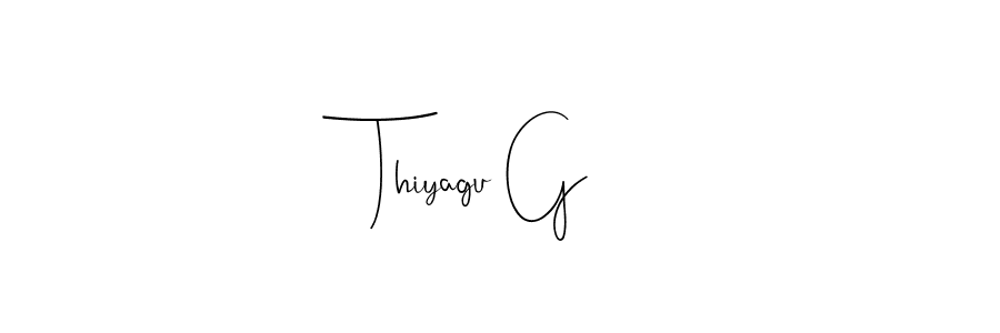 Thiyagu G stylish signature style. Best Handwritten Sign (Andilay-7BmLP) for my name. Handwritten Signature Collection Ideas for my name Thiyagu G. Thiyagu G signature style 4 images and pictures png