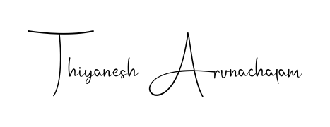 Transform the name Thiyanesh Arunachalam into a signature masterpiece using Andilay-7BmLP font. Ideal for photographers, artists, and creators looking for watermarks. Thiyanesh Arunachalam signature style 4 images and pictures png