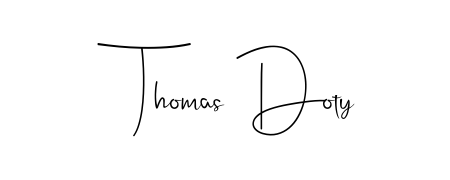 Designed for modern professionals: Thomas Doty name signature crafted with Andilay-7BmLP script. Ready for digital PDF workflows. Thomas Doty signature style 4 images and pictures png