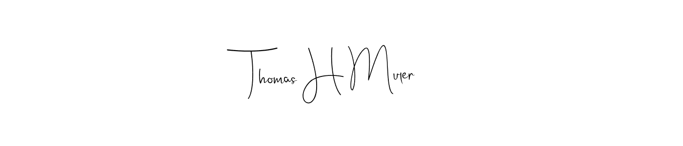 Make a beautiful signature design for name Thomas H Muler. Use this online signature maker to create a handwritten signature for free. Thomas H Muler signature style 4 images and pictures png