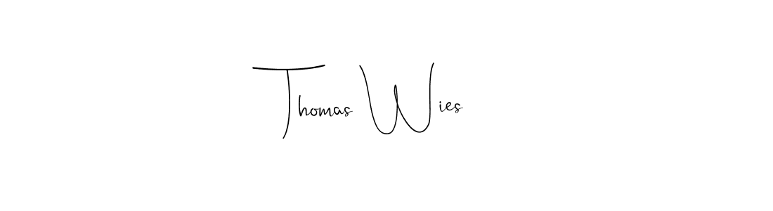 Design your own signature with our free online signature maker. With this signature software, you can create a handwritten (Andilay-7BmLP) signature for name Thomas Wies. Thomas Wies signature style 4 images and pictures png