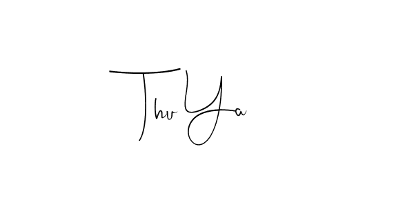 The best way (Andilay-7BmLP) to make a short signature is to pick only two or three words in your name. The name Thu Ya include a total of six letters. For converting this name. Thu Ya signature style 4 images and pictures png