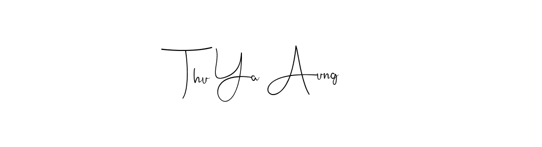 How to make Thu Ya Aung signature? Andilay-7BmLP is a professional autograph style. Create handwritten signature for Thu Ya Aung name. Thu Ya Aung signature style 4 images and pictures png