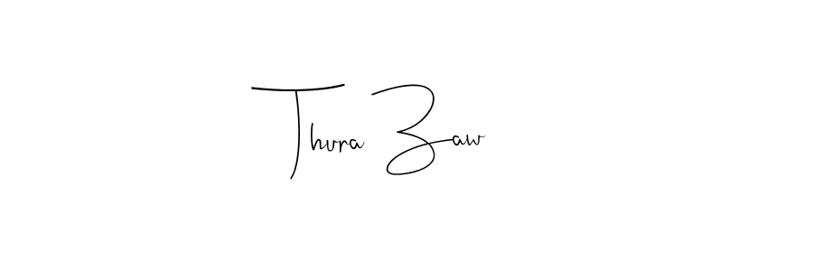 Make a beautiful signature design for name Thura Zaw. With this signature (Andilay-7BmLP) style, you can create a handwritten signature for free. Thura Zaw signature style 4 images and pictures png