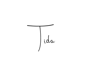 How to make Tida signature? Andilay-7BmLP is a professional autograph style. Create handwritten signature for Tida name. Tida signature style 4 images and pictures png