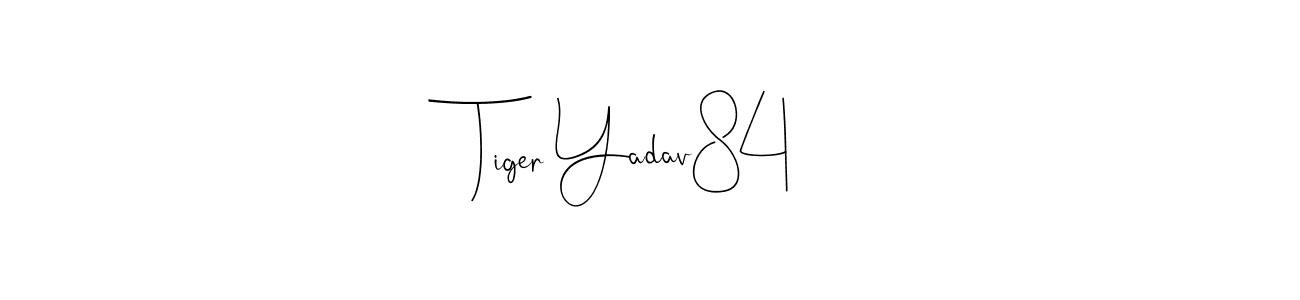 Here are the top 10 professional signature styles for the name Tiger Yadav84. These are the best autograph styles you can use for your name. Tiger Yadav84 signature style 4 images and pictures png