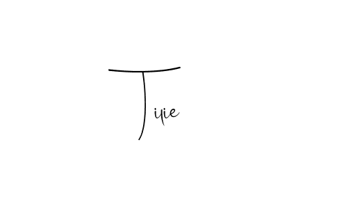 You should practise on your own different ways (Andilay-7BmLP) to write your name (Tilie) in signature. don't let someone else do it for you. Tilie signature style 4 images and pictures png