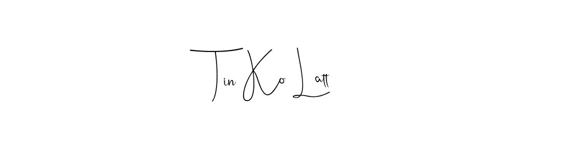 The best way (Andilay-7BmLP) to make a short signature is to pick only two or three words in your name. The name Tin Ko Latt include a total of six letters. For converting this name. Tin Ko Latt signature style 4 images and pictures png