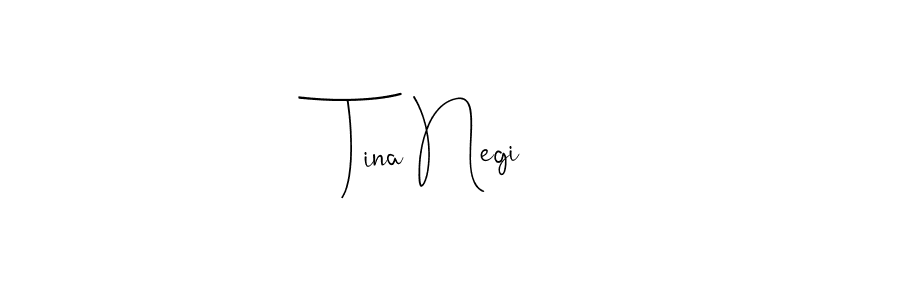 How to make Tina Negi name signature. Use Andilay-7BmLP style for creating short signs online. This is the latest handwritten sign. Tina Negi signature style 4 images and pictures png