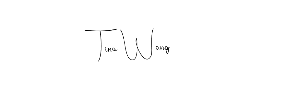Use a signature maker to create a handwritten signature online. With this signature software, you can design (Andilay-7BmLP) your own signature for name Tina Wang. Tina Wang signature style 4 images and pictures png