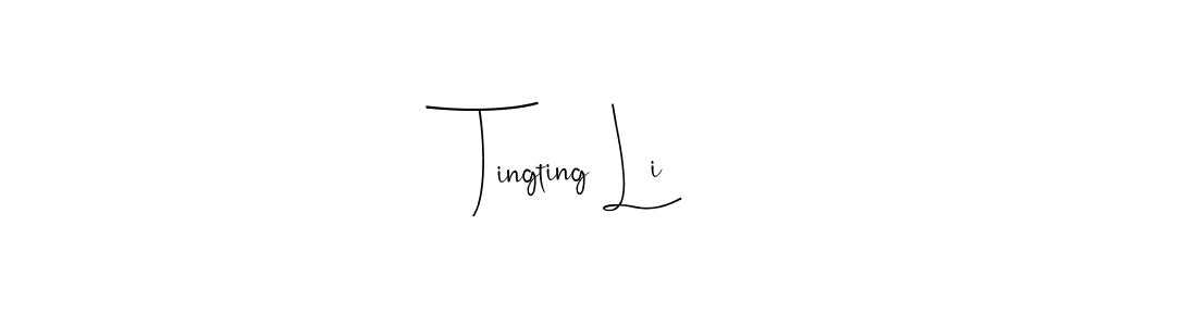 Design your own signature with our free online signature maker. With this signature software, you can create a handwritten (Andilay-7BmLP) signature for name Tingting Li. Tingting Li signature style 4 images and pictures png
