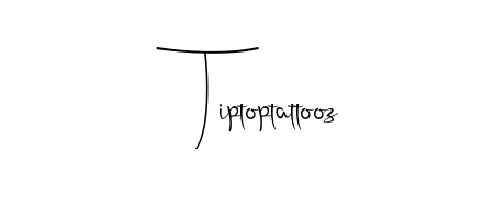 Designed for modern professionals: Tiptoptattooz name signature crafted with Andilay-7BmLP script. Ready for digital PDF workflows. Tiptoptattooz signature style 4 images and pictures png