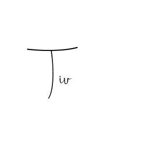 How to make Tiu name signature. Use Andilay-7BmLP style for creating short signs online. This is the latest handwritten sign. Tiu signature style 4 images and pictures png