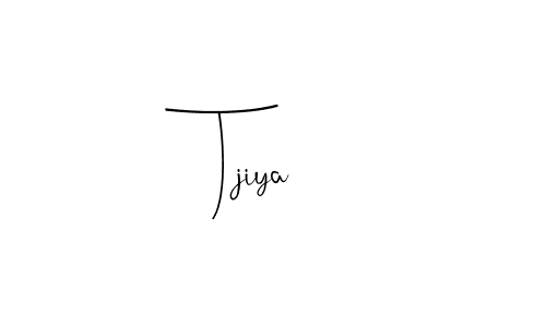 Make a beautiful signature design for name Tjiya. With this signature (Andilay-7BmLP) style, you can create a handwritten signature for free. Tjiya signature style 4 images and pictures png