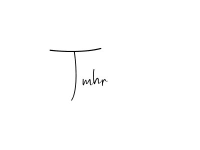 Similarly Andilay-7BmLP is the best handwritten signature design. Signature creator online .You can use it as an online autograph creator for name Tmhr. Tmhr signature style 4 images and pictures png