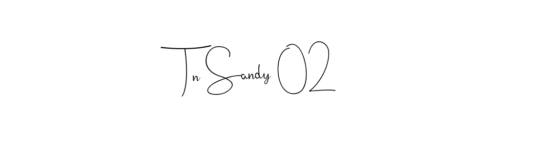 Also You can easily find your signature by using the search form. We will create Tn Sandy 02 name handwritten signature images for you free of cost using Andilay-7BmLP sign style. Tn Sandy 02 signature style 4 images and pictures png