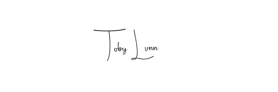 Toby Lunn stylish signature style. Best Handwritten Sign (Andilay-7BmLP) for my name. Handwritten Signature Collection Ideas for my name Toby Lunn. Toby Lunn signature style 4 images and pictures png