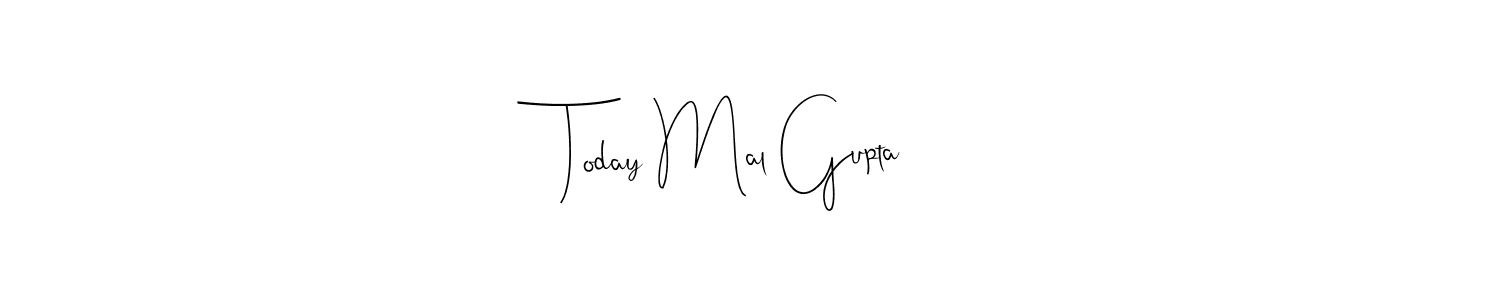 You can use this online signature creator to create a handwritten signature for the name Today Mal Gupta. This is the best online autograph maker. Today Mal Gupta signature style 4 images and pictures png