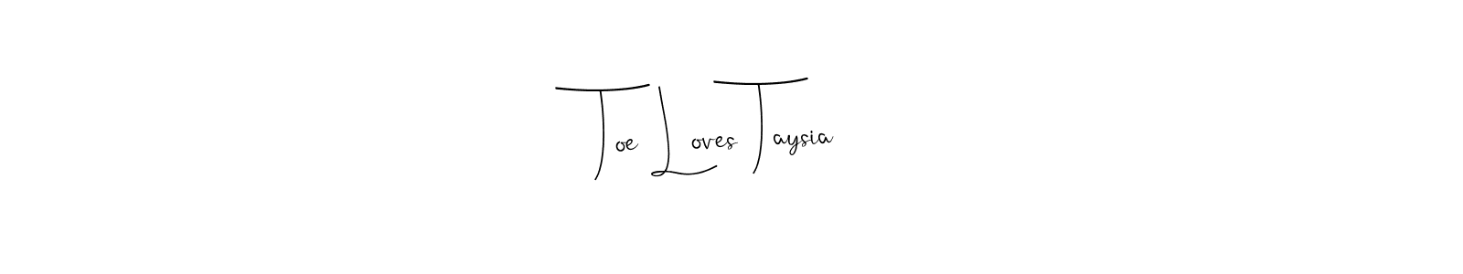 Use a signature maker to create a handwritten signature online. With this signature software, you can design (Andilay-7BmLP) your own signature for name Toe Loves Taysia. Toe Loves Taysia signature style 4 images and pictures png