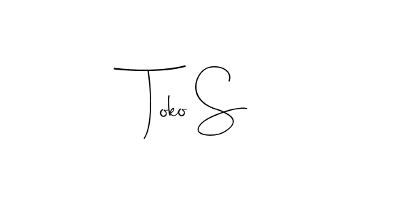 It looks lik you need a new signature style for name Toko S. Design unique handwritten (Andilay-7BmLP) signature with our free signature maker in just a few clicks. Toko S signature style 4 images and pictures png