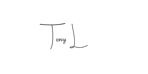 You can use this online signature creator to create a handwritten signature for the name Tony L. This is the best online autograph maker. Tony L signature style 4 images and pictures png