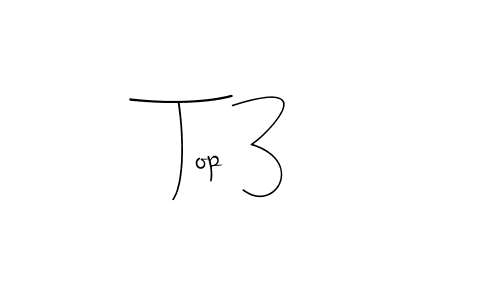 Use a signature maker to create a handwritten signature online. With this signature software, you can design (Andilay-7BmLP) your own signature for name Top 3. Top 3 signature style 4 images and pictures png