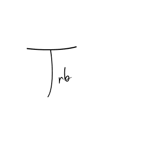 You should practise on your own different ways (Andilay-7BmLP) to write your name (Trb) in signature. don't let someone else do it for you. Trb signature style 4 images and pictures png