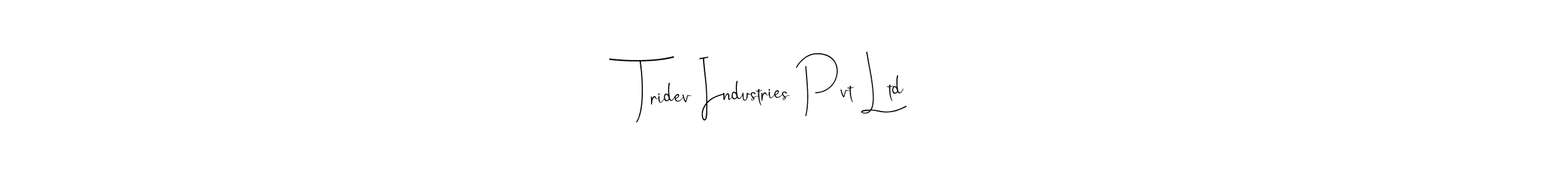 It looks lik you need a new signature style for name Tridev Industries Pvt Ltd. Design unique handwritten (Andilay-7BmLP) signature with our free signature maker in just a few clicks. Tridev Industries Pvt Ltd signature style 4 images and pictures png