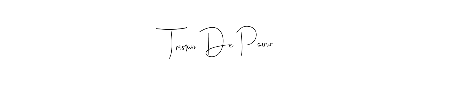 Similarly Andilay-7BmLP is the best handwritten signature design. Signature creator online .You can use it as an online autograph creator for name Tristan De Pauw. Tristan De Pauw signature style 4 images and pictures png