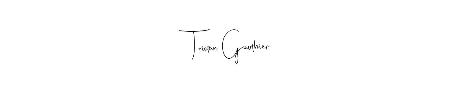 See photos of Tristan Gauthier official signature by Spectra . Check more albums & portfolios. Read reviews & check more about Andilay-7BmLP font. Tristan Gauthier signature style 4 images and pictures png