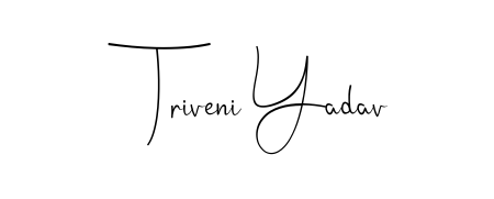 Create a beautiful signature design for name Triveni Yadav. With this signature (Andilay-7BmLP) fonts, you can make a handwritten signature for free. Triveni Yadav signature style 4 images and pictures png