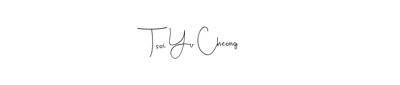 if you are searching for the best signature style for your name Tsoi Yu Cheong. so please give up your signature search. here we have designed multiple signature styles  using Andilay-7BmLP. Tsoi Yu Cheong signature style 4 images and pictures png